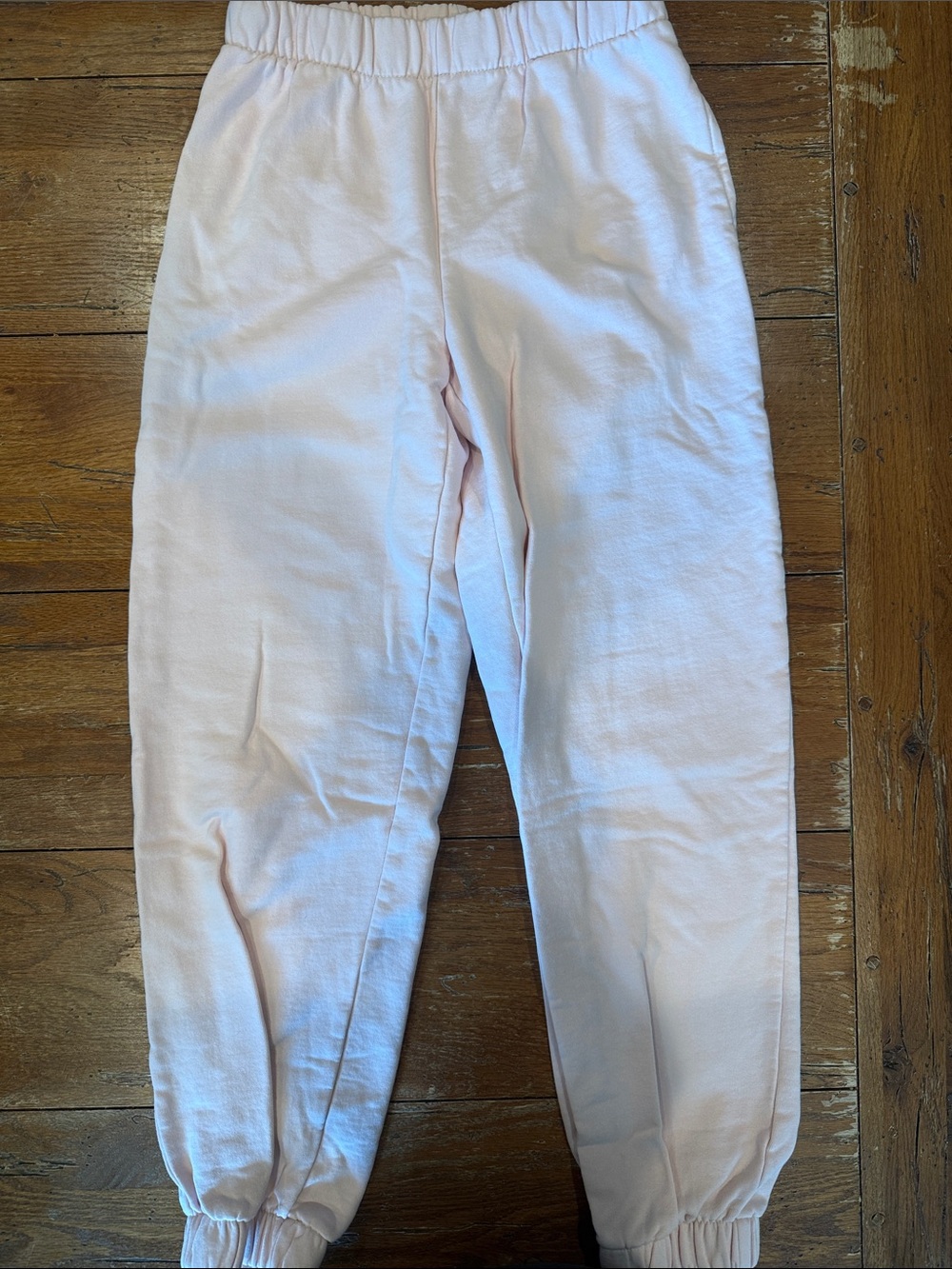 Brandy Melville Light Pink Elastic Waist Jogger Pants